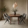 Kick swivel chair Abel - Dark Grey