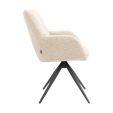 Kick swivel chair Abel - Champagne