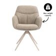 Kick swivel chair Abel - Taupe
