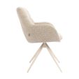 Kick swivel chair Abel - Taupe