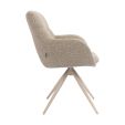 Kick swivel chair Abel - Taupe