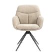 Kick swivel chair Abel - Taupe