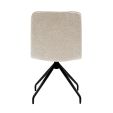Kick swivel chair Aron - Champagne