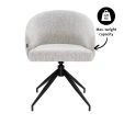 Kick swivel chair Ava - Grey