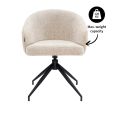 Kick swivel chair Ava - Champagne