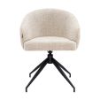 Kick swivel chair Ava - Champagne