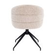 Kick swivel chair Ava - Champagne