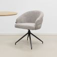 Kick swivel chair Ava - Taupe