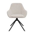 Kick swivel chair Jule - Champagne