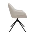 Kick swivel chair Jule - Champagne