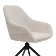 Kick swivel chair Jule - Champagne