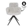 Kick swivel chair Liva - Grey