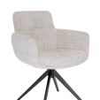 Kick swivel chair Liva - Champagne