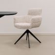 Kick swivel chair Liva - Champagne