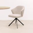 Kick swivel chair Liz - Champagne