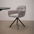 Kick swivel chair Luc - Grey