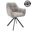 Kick swivel chair Luc - Grey