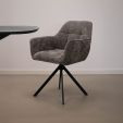 Kick swivel chair Luc - Dark Grey