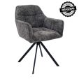 Kick swivel chair Luc - Dark Grey