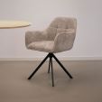Kick swivel chair Luc - Champagne