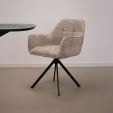 Kick swivel chair Luc - Champagne
