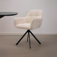 Kick swivel chair Luc - Crème