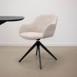Kick swivel chair Matt - Champagne