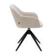 Kick swivel chair Matt - Champagne