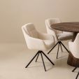 Kick swivel chair Milan - Champagne