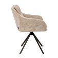 Kick swivel chair Milan - Champagne
