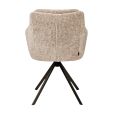 Kick swivel chair Milan - Champagne