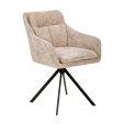 Kick swivel chair Milan - Champagne