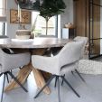 Kick swivel chair Miyo - Taupe