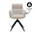 Kick swivel chair Niek - Champagne