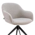 Kick swivel chair Noel - Grey