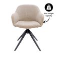 Kick swivel chair Noel - Taupe