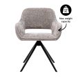 Kick swivel chair Nori - Grey