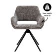 Kick swivel chair Nori - Dark Grey