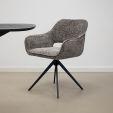 Kick swivel chair Nori - Dark Grey