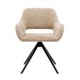 Kick swivel chair Nori - Champagne