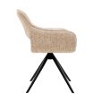 Kick swivel chair Nori - Champagne