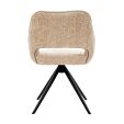 Kick swivel chair Nori - Champagne