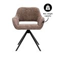 Kick swivel chair Nori - Taupe