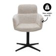 Kick swivel chair Noud - Champagne