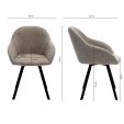Kick swivel chair Olof - Taupe