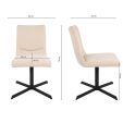 Kick swivel chair Sam Boucle - Beige