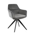 Kick swivel chair Tom - Grey