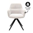 Kick swivel chair Tom Texture - Champagne