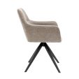 Kick swivel chair Tom Texture - Taupe
