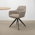 Kick swivel chair Tom Texture - Taupe